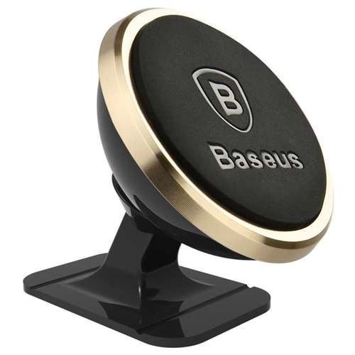 Baseus 360-Degree przyklejany magnetyczny uchwyt samochodowy do telefonu złoty