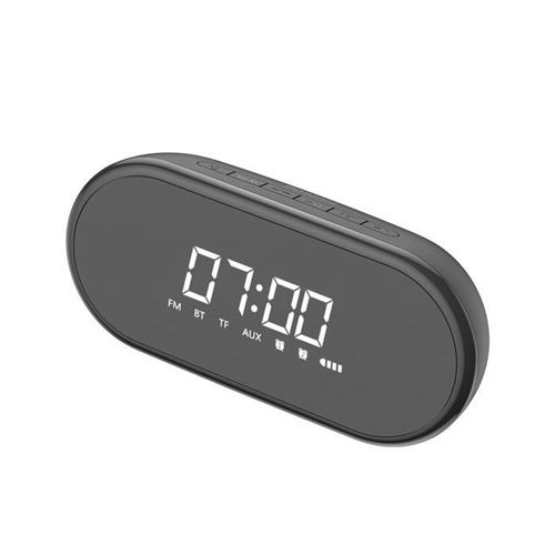 Baseus Encok E09 bezprzewodowy głośnik, zegarek i budzik czarny (NGE09-01)