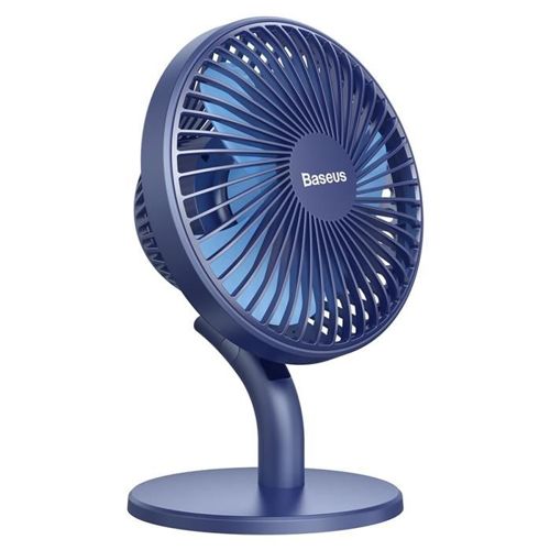 Baseus Ocean Fan biurkowy wiatrak wentylator micro USB 2000mAh niebieski (CXSEA-15)