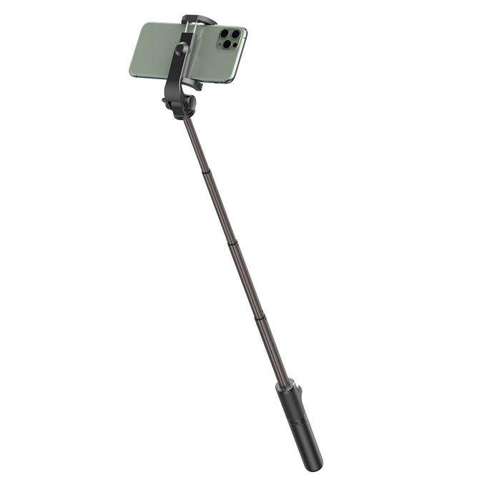 Baseus selfie stick teleskopowy rozsuwany kijek do selfie statyw z pilotem Bluetooth czarny (SUDYZP-E01)