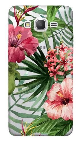 Boho Case Samsung Galaxy Grand Prime Kwiaty tropikalne