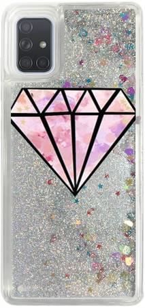 Brokat Case Samsung Galaxy A71 różowy diament
