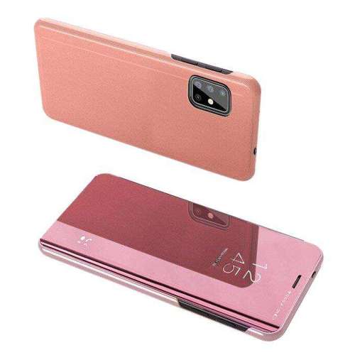 Clear View Case futerał etui z klapką Samsung Galaxy S20 Plus różowy