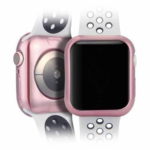 DUX DUCIS TPU Plating 2x żelowy pokrowiec elastyczne etui na Apple Watch 4 44mm różowy i przezroczysty