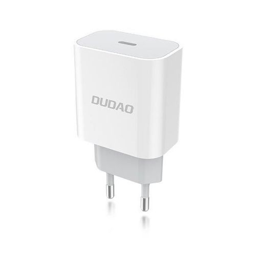 Dudao szybka ładowarka sieciowa EU USB Typ C Power Delivery 18W biały (A8EU white)