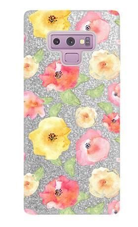 Etui Brokat SHINING kwiatuszki akwarela na Samsung Galaxy Note 9