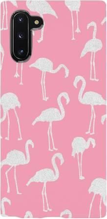 Etui Brokat SHINING różowe flamingi na Samsung Galaxy NOTE 10