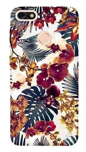 Etui IPAKY Effort tropikalne kwiaty na Huawei P9 Lite Mini +szkło hartowane