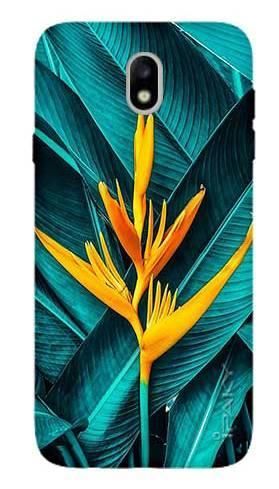 Etui IPAKY Effort żółty kwiat i liście na Samsung Galaxy J5 2017 J530 +szkło hartowane