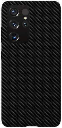 Etui ROAR JELLY czarne skosy na Samsung Galaxy S21 Ultra