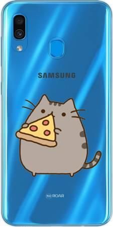 Etui ROAR JELLY koteł z pizzą na Samsung Galaxy A30