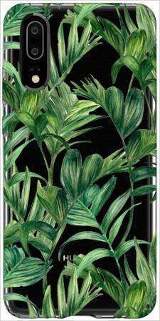 Etui ROAR JELLY liście tropikalne na Huawei P20