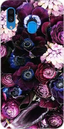 Etui ROAR JELLY purpurowa kompozycja kwiatowa na Samsung Galaxy A30