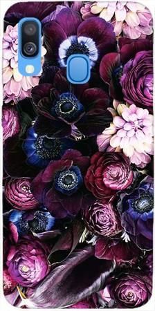Etui ROAR JELLY purpurowa kompozycja kwiatowa na Samsung Galaxy A40