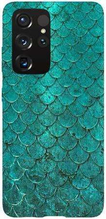 Etui ROAR JELLY turkusowa rybia łuska na Samsung Galaxy S21 Ultra