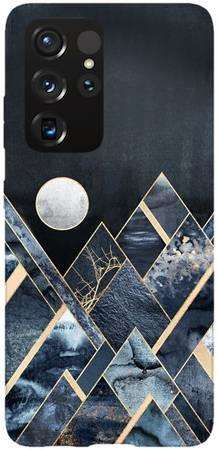 Etui SPIGEN Liquid Crystal art deco szczyty na Samsung Galaxy S21 Ultra