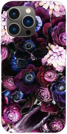 Etui SPIGEN Liquid Crystal purpurowa kompozycja kwiatowa na Apple IPhone 14 PRO MAX