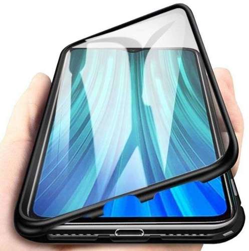 Etui Samsung Galaxy S20 FE / S20 LITE 3w1 Double Magnetic 360° Aluminium i Szkło czarne