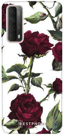 Etui czerwone róże na Huawei P Smart 2021
