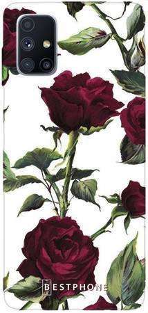 Etui czerwone róże na Samsung Galaxy M51