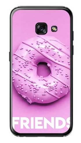 Etui dla przyjaciół friends donut fioletowy na Samsung Galaxy A3 2017