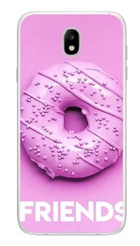 Etui dla przyjaciół friends donut fioletowy na Samsung Galaxy J7 2017 J730