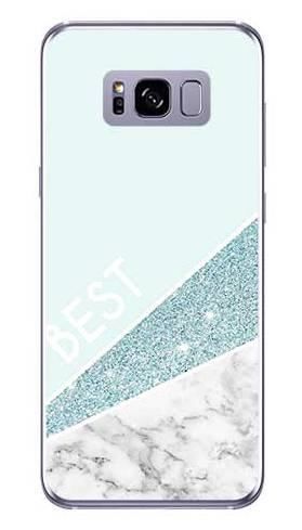 Etui dla przyjaciół friends glitter niebieski na Samsung Galaxy S8