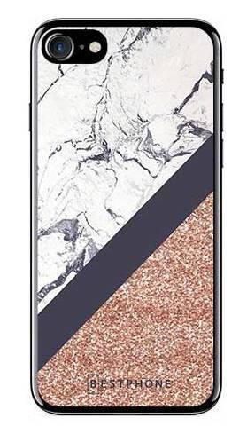 Etui marmurowy brokat na Apple iPhone 7 / iPhone 8 / iPhone SE 2020 / iPhone SE 2022