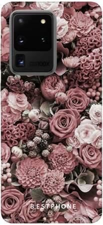 Etui różowa kompozycja kwiatowa na Samsung Galaxy S20 Ultra