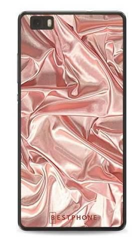 Etui różowy atłas na Huawei P8 Lite