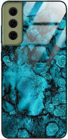 Etui szklane GLASS CASE marmur plamki Samsung Galaxy S21 FE 