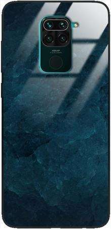 Etui szklane GLASS CASE marmur turkus kamień Xiaomi Redmi NOTE 9 