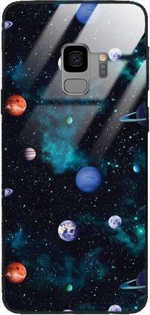 Etui szklane GLASS CASE układ planet  Samsung Galaxy S9 