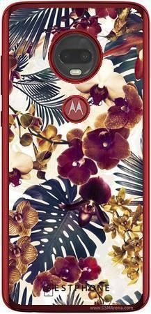 Etui tropikalne kwiaty na Motorola Moto G7 / Moto G7 Plus