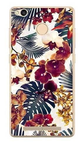 Etui tropikalne kwiaty na Xiaomi Redmi 3 Pro