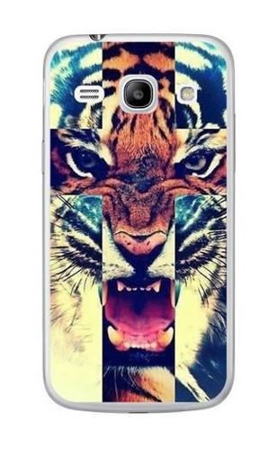 FANCY Samsung GALAXY CORE plus tygrys krzyż