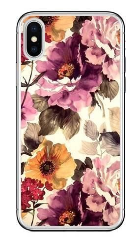 Foto Case Apple Iphone XS Max kwiaty akwarela