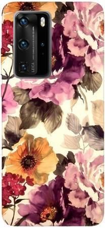 Foto Case Huawei P40 kwiaty akwarela
