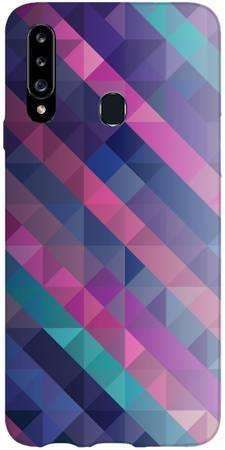 Foto Case Samsung Galaxy A20s fioletowa geometria