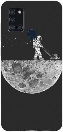 Foto Case Samsung Galaxy A21s astronauta i księżyc