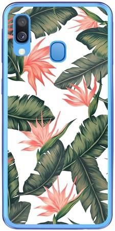 Foto Case Samsung Galaxy A40 liście z kwiatami