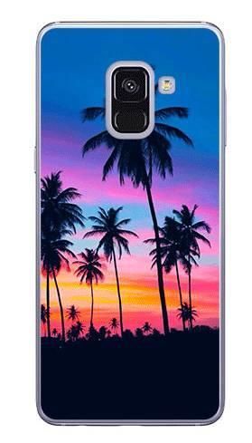 Foto Case Samsung Galaxy A5 2018 / A8 2018 wieczorne palmy
