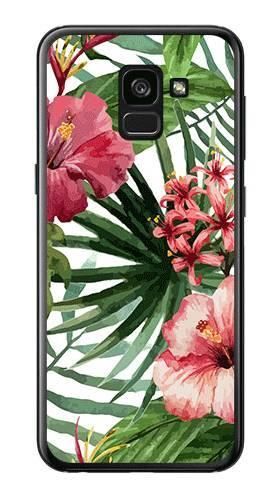 Foto Case Samsung Galaxy A8 Plus 2018 kwiaty tropikalne