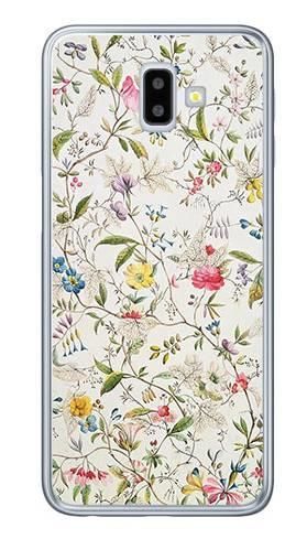 Foto Case Samsung Galaxy J6 Plus białe kwiatki