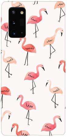 Foto Case Samsung Galaxy Note 20 różowe flamingi