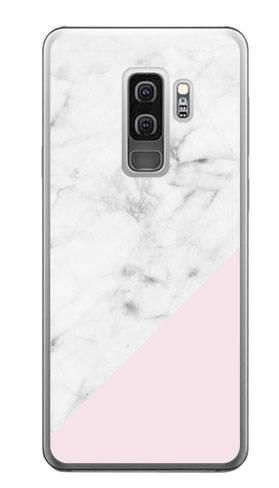Foto Case Samsung Galaxy S9 Plus biały marmur z pudrowym