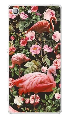 Foto Case Sony Xperia M5 tropikalne flamingi