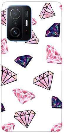 Foto Case Xiaomi 11T / 11T PRO różowe diamenty