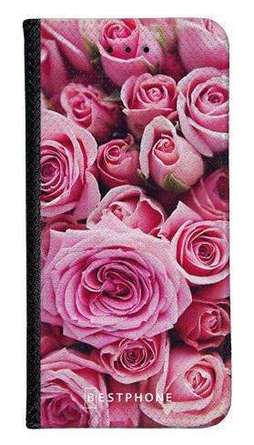 Portfel Wallet Case Samsung Galaxy A12 różowe róże