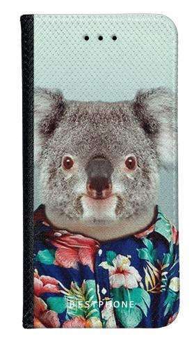 Portfel Wallet Case Samsung Galaxy A22 5G koala w koszuli